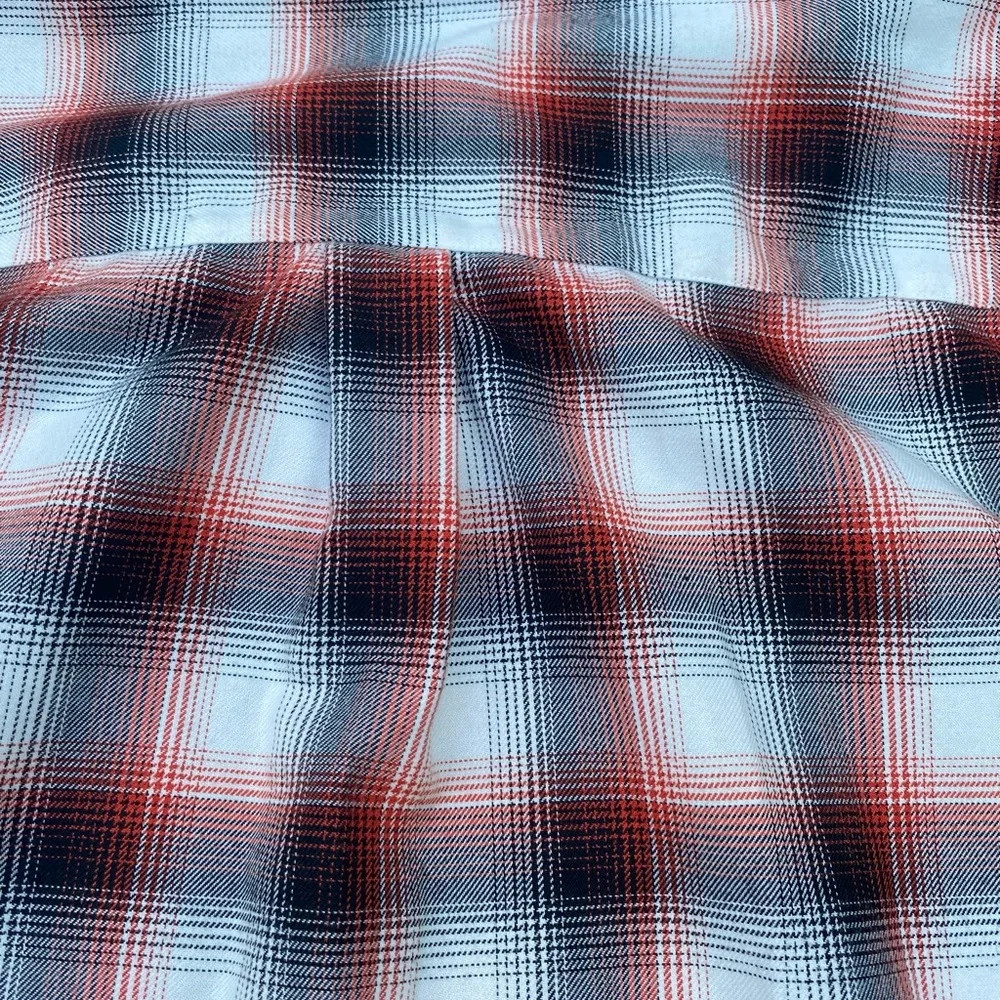 DIXXON MenPlaid Button Down Shirt - Red, Black, White - Picture 14 of 16